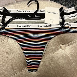 Calvin Klein thong panties, 3 pack